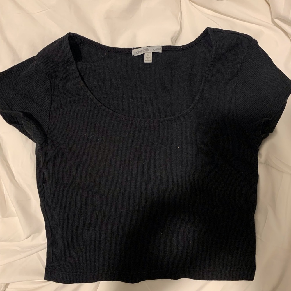 Black crop top